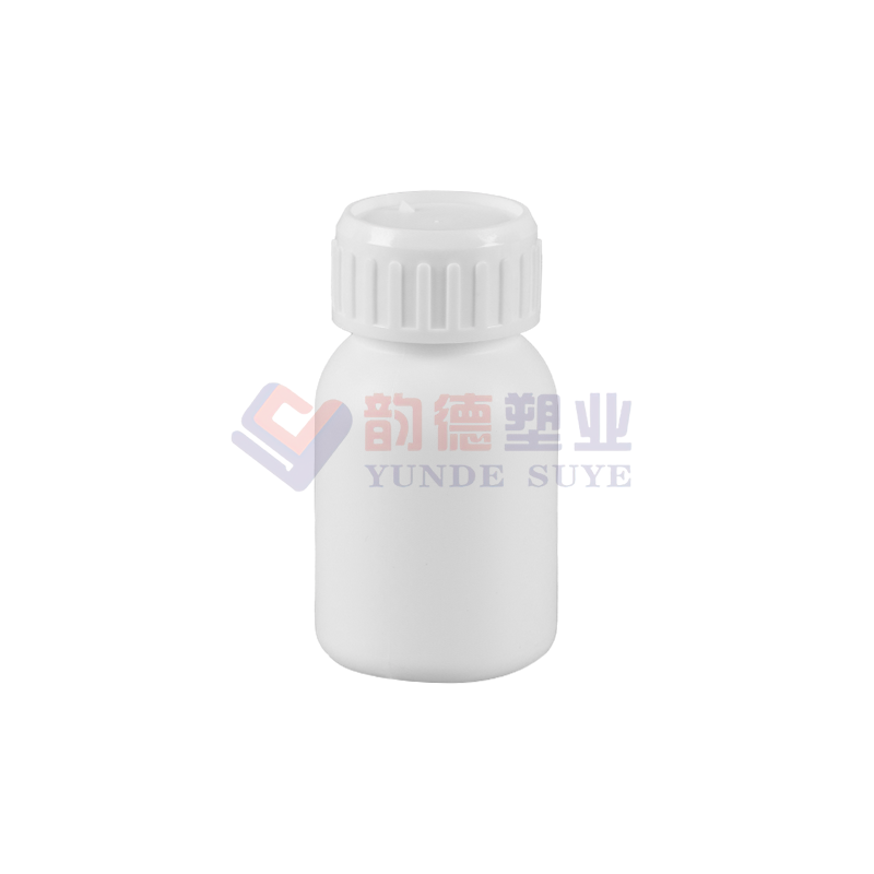 Bottiglia rotonda fluorurata liquida chimica 50mL-01 (addensata)