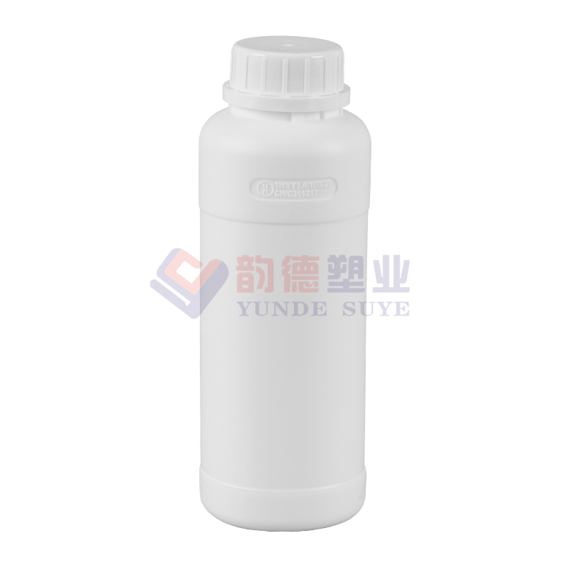 Bottiglia rotonda di fluoruro farmaceutico in plastica addensata 500 ml-01