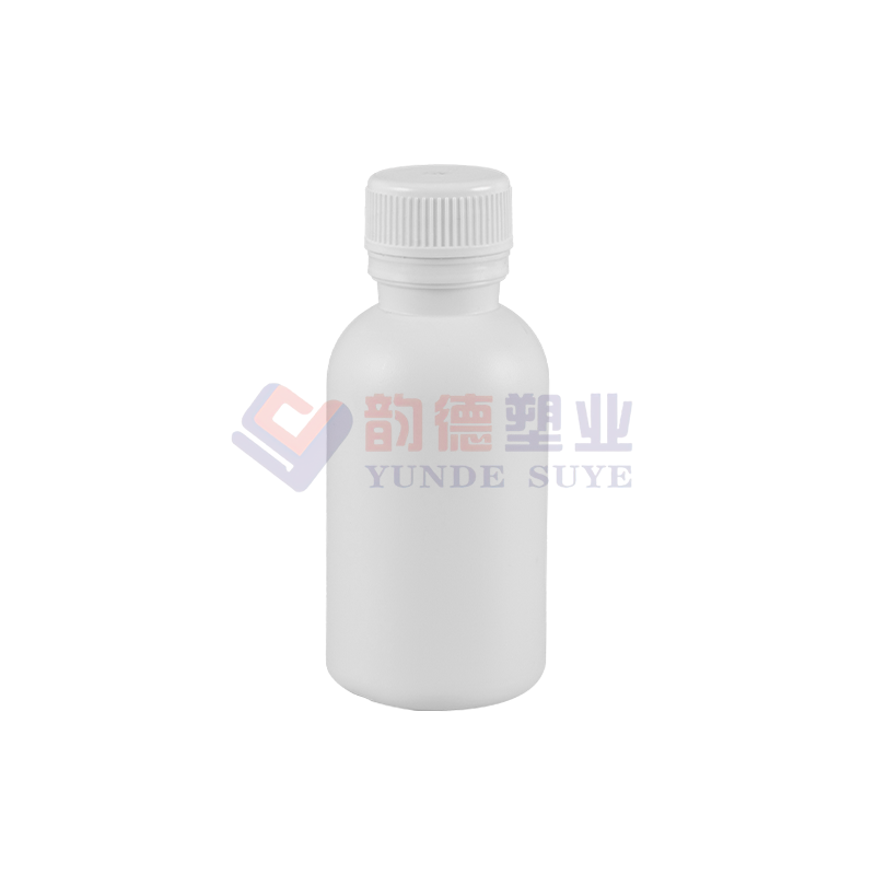 Bottiglia rotonda di fluoruro di plastica traslucida 100ml-01（B）